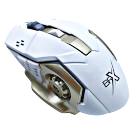 Mouse Brx Óptico Rgb Usb 3200 Dpi Branco Hv-ms783