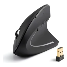 Mouse Ergonomico Wireless Bluetooth 1600 Dpi Preto