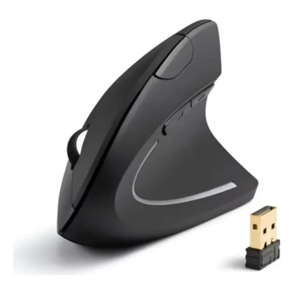 Mouse Ergonomico Wireless Bluetooth 1600 Dpi Preto