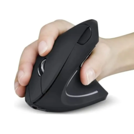 Mouse Ergonomico Wireless Bluetooth 1600 Dpi Preto