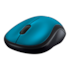 Mouse Logitech M185 Wireless 1000 Dpi Preto E Azul 910-003636