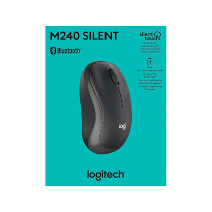 Mouse Logitech M240 Silent Bluetooth 1000dpi 3 Botoes Preto 910-007113