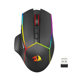 Mouse Redragon Axe Pro Rgb Wireless Bluetooth 8000 Dpi Preto M814rgb-pro