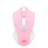 Mouse Redragon Centrophorus Bubblegum Rgb 7200 Dpi Rosa Com Branco M601pw-rgb