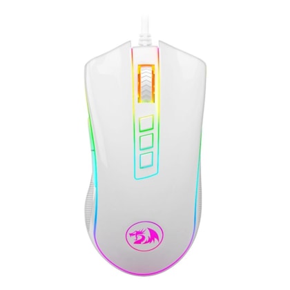 Mouse Redragon Cobra Fps Lunar Rgb 24000dpi Branco M711w-fps