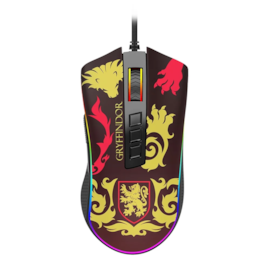 Mouse Redragon Cobra Harry Potter Gryffindor Rgb Usb 12400 Dpi Vermelho E Preto Hp-711G