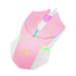 Mouse Redragon Gamer Centrophorus BUBBLEGUM Rgb Rosa com Branco m601pw-rgb