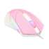 Mouse Redragon Gamer Centrophorus BUBBLEGUM Rgb Rosa com Branco m601pw-rgb