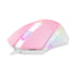 Mouse Redragon Gamer Centrophorus BUBBLEGUM Rgb Rosa com Branco m601pw-rgb