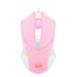 Mouse Redragon Gamer Centrophorus BUBBLEGUM Rgb Rosa com Branco m601pw-rgb