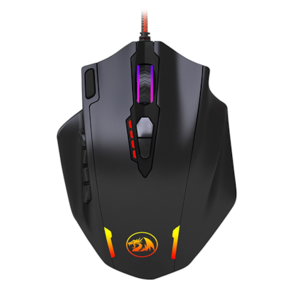 Mouse Redragon Impact Rgb Usb 12400 Dpi Preto M908