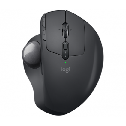 Mouse Sem Fio Logitech Trackball Mx Ergo Com Ajuste De Angulo Bateria Recarregavel Grafite 910-00517