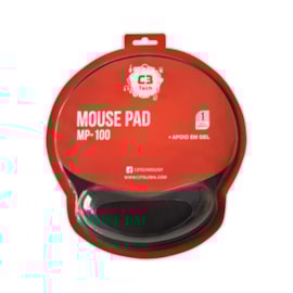 Mousepad C3Tech Com Apoio Pulso 25Cm X 23Cm Preto Mp-100