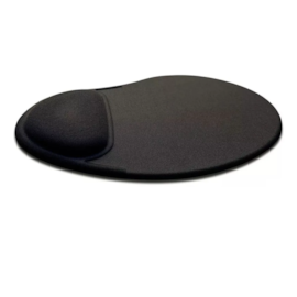 Mousepad Com Apoio Em Gel 24Cm X 19Cm Preto