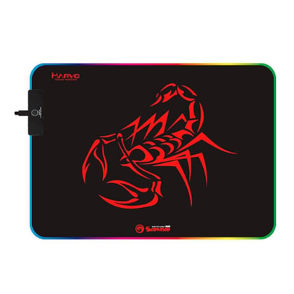 MOUSEPAD GAMER MARVO MG08 SCORPION RGB 350X250X4MM