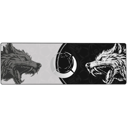 Mousepad Kalkan Howl Extended Lite Speed 90Cm X 30Cm Preto E Branco Klk00106