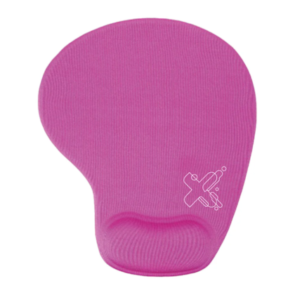 Mousepad Maxprint Com Apoio De Pulso Em Gel Ergonômico 28,5 Cm X 23,01 Cm Rosa 60000095