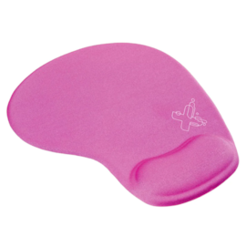 Mousepad Maxprint Com Apoio De Pulso Em Gel Ergonômico 28,5 Cm X 23,01 Cm Rosa 60000095