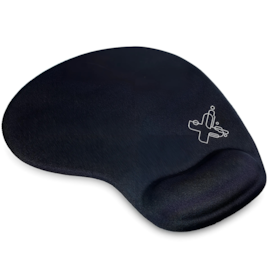 Mousepad Maxprint Com Apoio Pulso 29Cm X 23Cm Preto 60000097