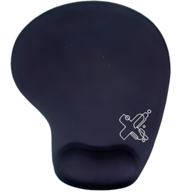 Mousepad Maxprint Com Apoio Pulso 29Cm X 23Cm Preto 60000097