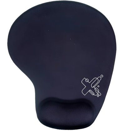 Mousepad Maxprint Com Apoio Pulso 29Cm X 23Cm Preto 60000097