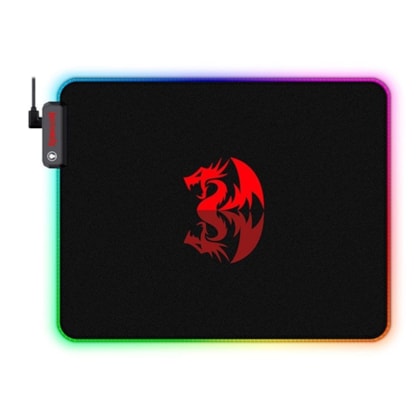 Mousepad Redragon Pluto Rgb Control 330x260x3mm Preto P026