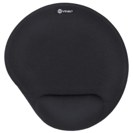 Mousepad Vinik Com Apoio Em Gel 22 Cm X 18 Cm Preto Mpg-10p