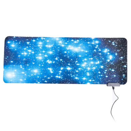 Mousepad Yelandar Rgb Estrelado 80 X 30cm Azul Rs-308