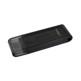 Pendrive Kingston 128gb Datatraveler70 Usb 3.2 Tipo-c Preto Dt70/128gb