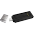 Pendrive Kingston 256gb Datatraveler70 Usb 3.2 Tipo-c Preto Dt70/256gb