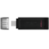 Pendrive Kingston 256gb Datatraveler70 Usb 3.2 Tipo-c Preto Dt70/256gb