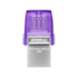 Pendrive Kingston Datatraveler Micro Duo 3c 256gb 200 Mb/s Usb 3.2 Usb Tipo-c Roxo Dtduo3cg3/256gb