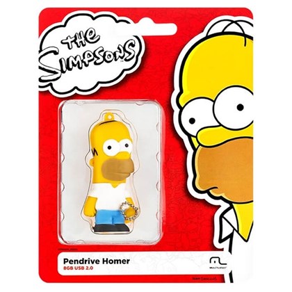 PENDRIVE MULTILASER 8GB HOMER SIMPSONS PD070