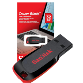 Pendrive Sandisk Cruzer Blade 32gb Z50 Usb 2.0 Sdcz50-032g-b35