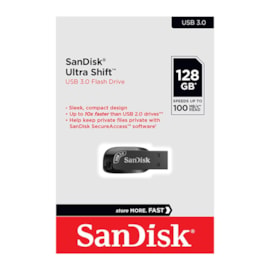 Pendrive Sandisk Ultra Shift 128Gb 100 Mb/S Usb 3.0 Sdcz410-128G-G46