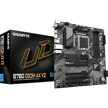 Placa De Mãe Gigabyte B760 Ds3H Ax V2 Wifi Ddr5 Lga 1700 Atx  M.2 Nvme Display Port Hdmi Usb Tipo C Rev 1.0