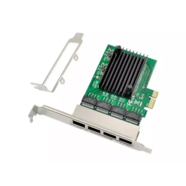 Placa De Rede Realtek Rtl8111f Pci-express X1 4 Portas Rj45 Gigabit  10/100/1000 Mbps Se-lgi8111-4bt