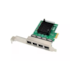 Placa De Rede Realtek Rtl8111f Pci-express X1 4 Portas Rj45 Gigabit  10/100/1000 Mbps Se-lgi8111-4bt