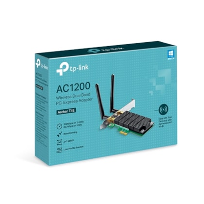 Placa De Rede Wireless Tp-link Archer T4e Ac1200 Dual Band