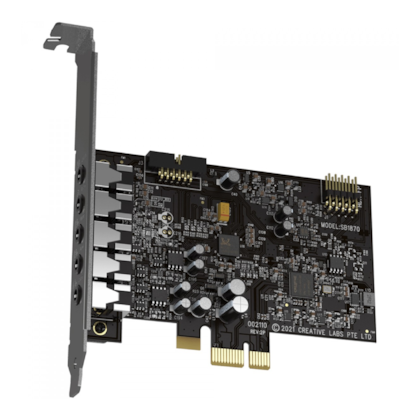 Placa De Som Creative Pci-e Sound Blaster Audigy Fx V2 Preto 70sb187000000