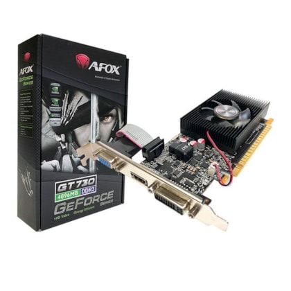 Placa De Video Afox Gt730 4gb Ddr3 Af730-4096d3l5