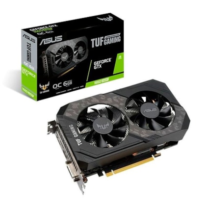 PLACA DE VÍDEO ASUS GEFORCE GTX 1660 SUPER 6GB TUF OC 192-BIT, TUF-GTX1660S-O6G-GAMING 90YV0DT2-M0NA