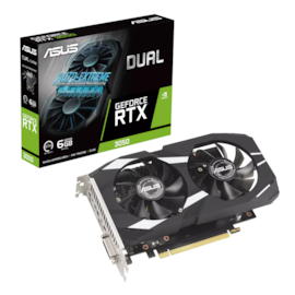 Placa De Video Asus Rtx 3050 Dual Oc Edition 6gb Gddr6 Dlss Ray Tracing 90yv0k61-m0na00