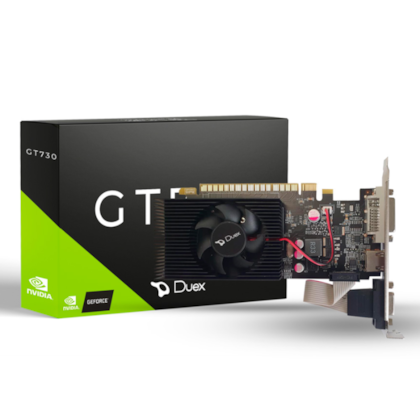 Placa de Vídeo Geforce GT 730 4GB DDR5 Pcyes Single Fan 64 Bits Saída Hdmi,  Dvi