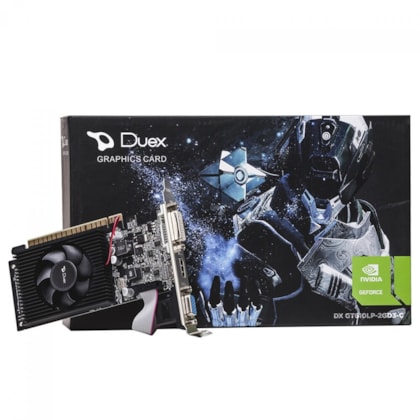 Placa De Video Duex Gt610 2gb Ddr3 64 Bits Low Profile Dvi Hdmi Vga Dx Gt610lp-2gd3