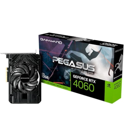 Placa De Video Gainward Rtx 4060 8gb Pegasus Gddr6 128bits Raytracing Dlss Ne64060019p1-1070e