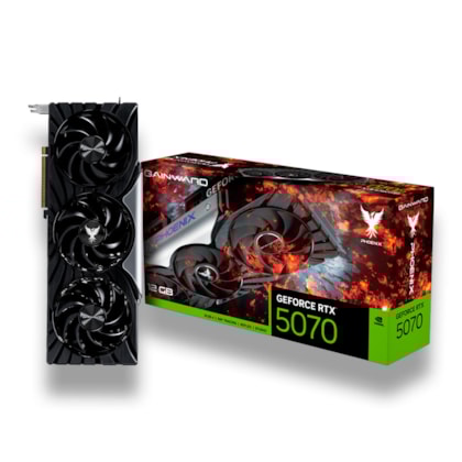 Placa De Vídeo Gainward Rtx 5070 Phoenix 12gb Gddr7 192 Bit Ray Tracing Dlss 4 Ne75070019k9-gb2050x