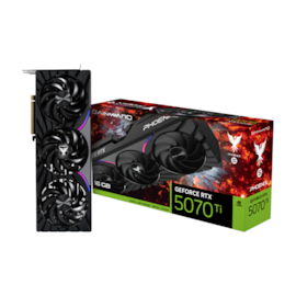 Placa De Vídeo Gainward Rtx 5070 Ti Phoenix-S 16Gb Gddr7 256 Bits Ray Tracing Dlss 4 Ne7507T019T2-Gb2031K