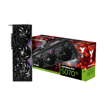 Placa De Vídeo Gainward Rtx 5070 Ti Phoenix-S 16Gb Gddr7 256 Bits Ray Tracing Dlss 4 Ne7507T019T2-Gb2031K