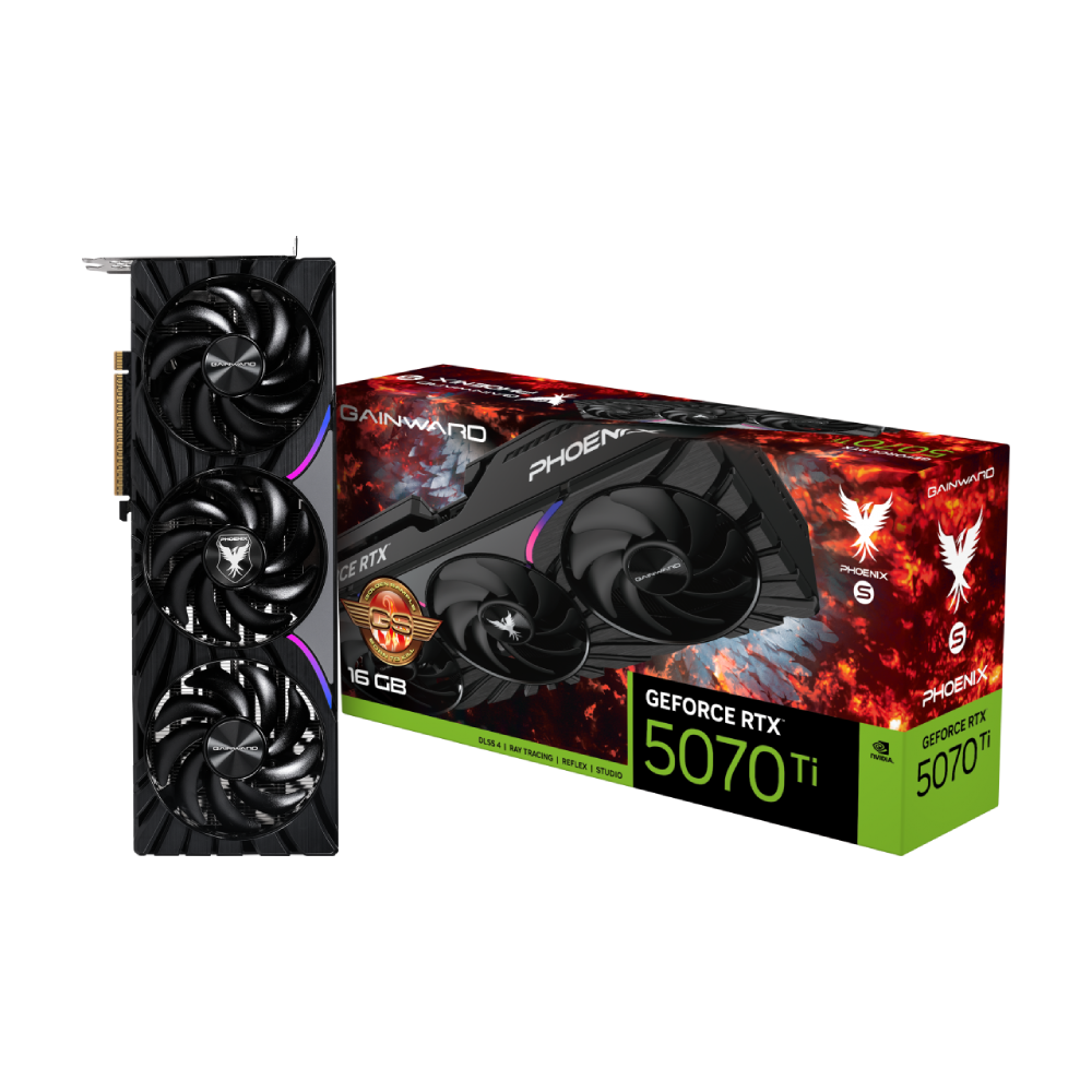 Placa De Vídeo Gainward Rtx 5070 Ti Phoenix Gs 16gb Gddr7 256 Bit